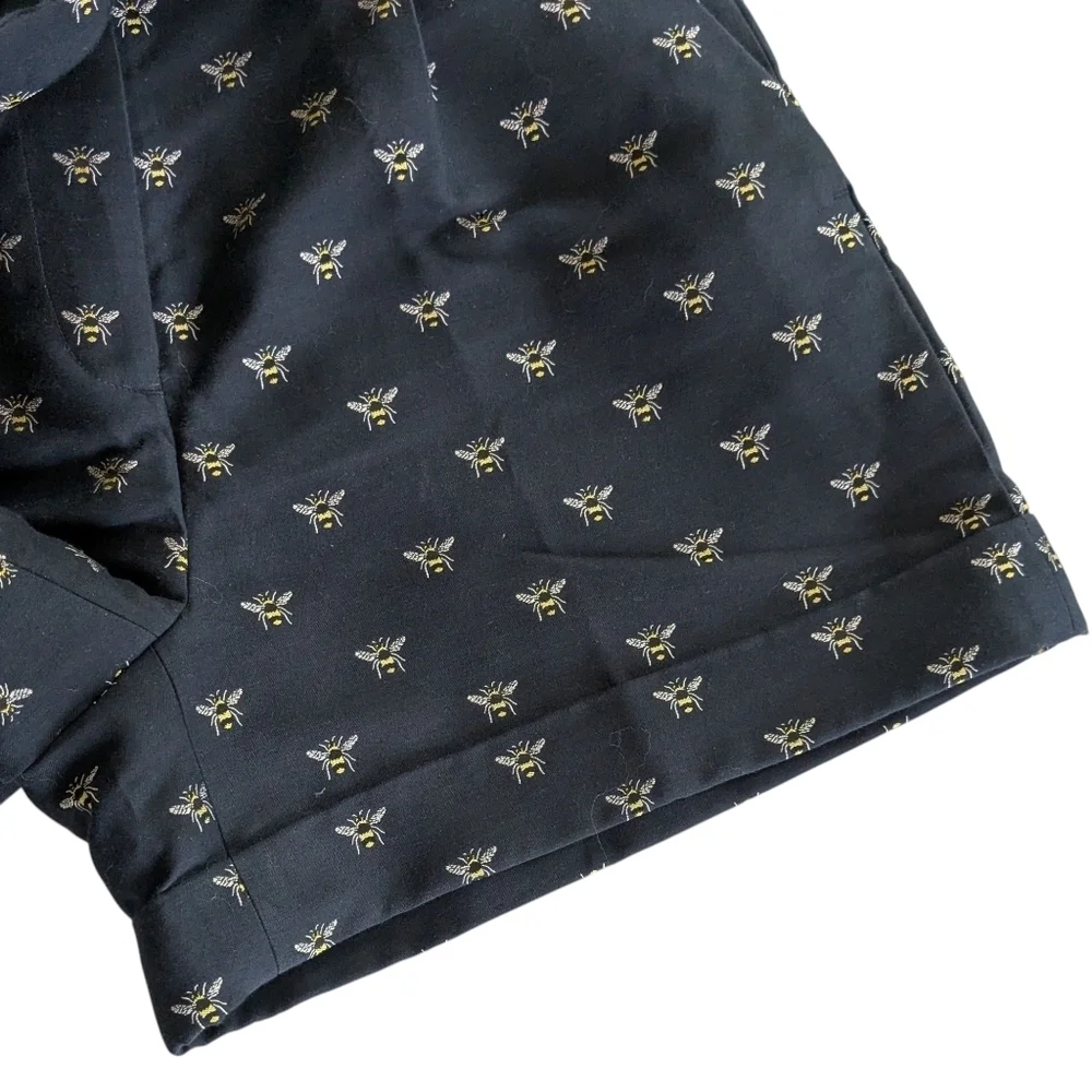 J. Crew Navy Shorts With Bee Print Dark blue Size 0 NWT